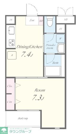 TREESII(トゥリーズツー)の物件間取画像
